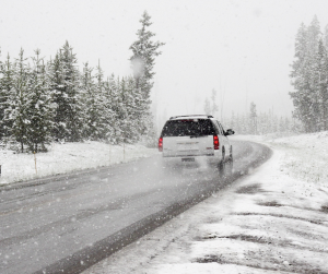 Car driving in Snow |  Greenwich, CT