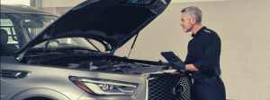 Technician inspecting vehicle | Greenwich, CT