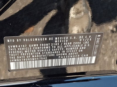 2025 Volkswagen Jetta 1.5T Sport BASE