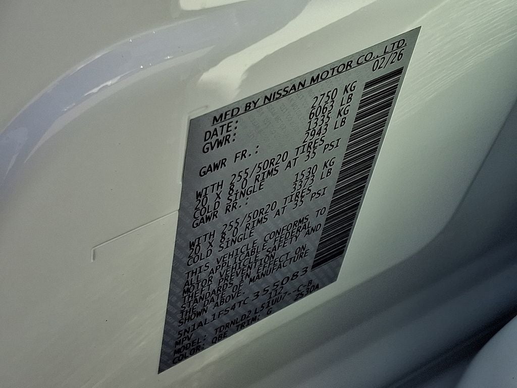 2026 INFINITI QX60 LUXE CARGO PKG