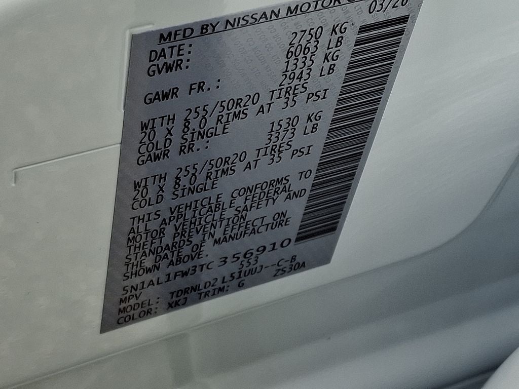 2026 INFINITI QX60 SPORT CARGO PKG - DARK