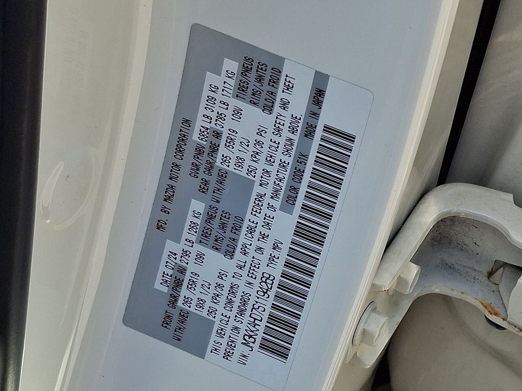 2025 Mazda Mazda CX-90 3.3 Turbo Select LANE DEPARTURE WARNING