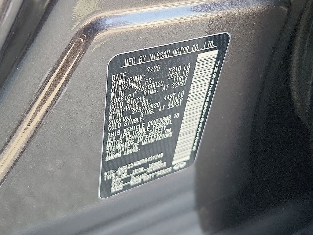 2026 INFINITI QX80 PURE BLIND SPOT WARNING