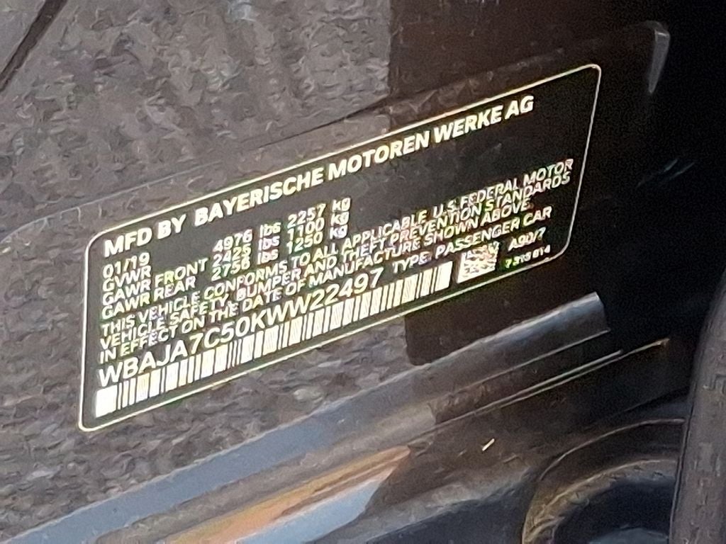 2019 BMW 5 Series 530i xDrive LANE DEPARTURE WARNING