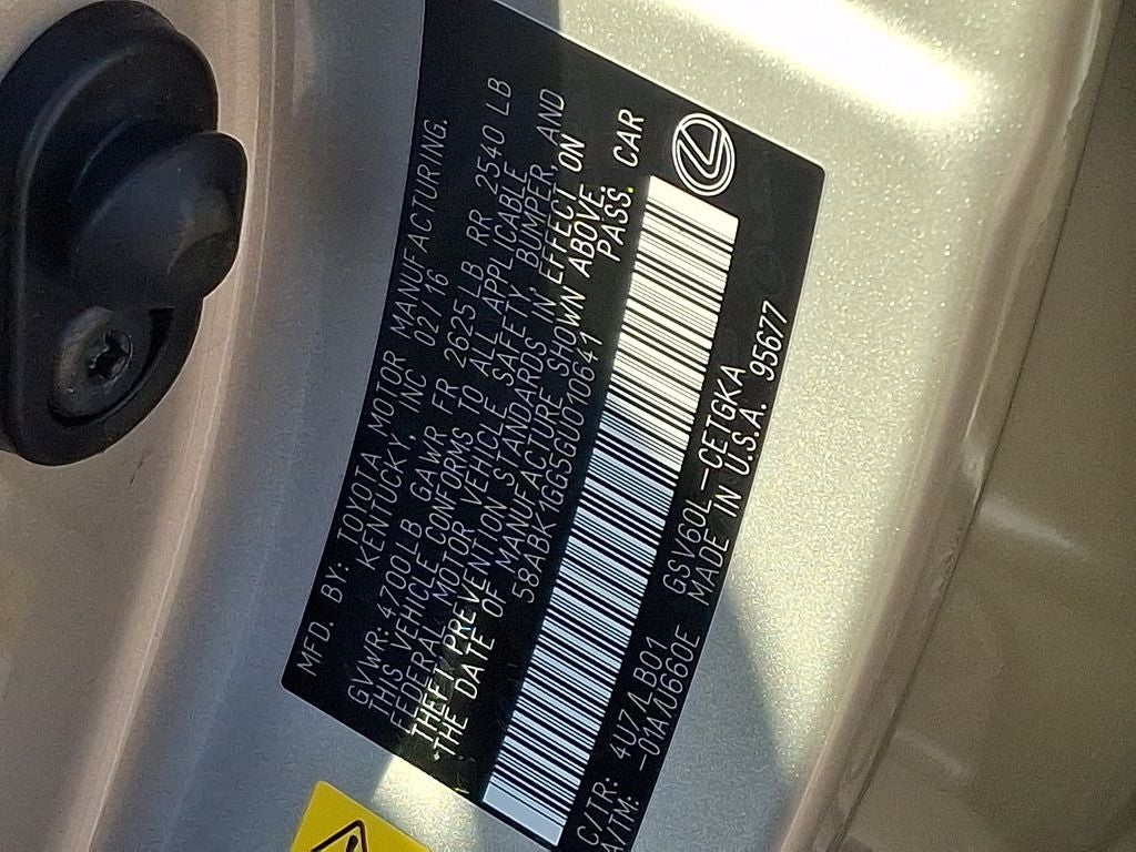 2016 Lexus ES 350 350 LUXURY PACKAGE