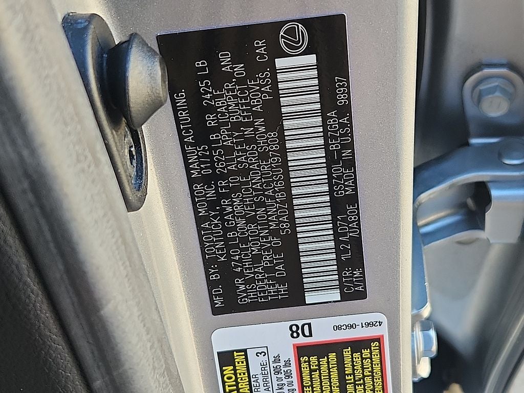 2025 Lexus ES 350 350