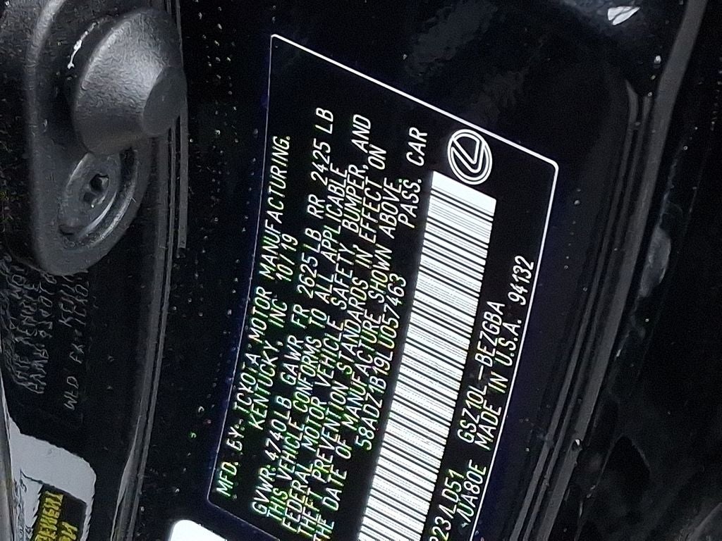 2020 Lexus ES 350 350 NAVIGATION PACKAGE, PREMIUM PACKAGE
