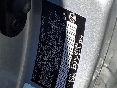 2020 Lexus ES 350 Luxury 350 Luxury REAR SPOILER, LUXURY PACKAGE