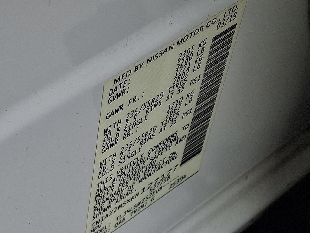 2019 Nissan Murano Platinum BOSE PREMIUM AUDIO SYSTEM