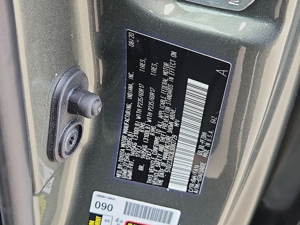 2020 Toyota Sienna L 7 Passenger