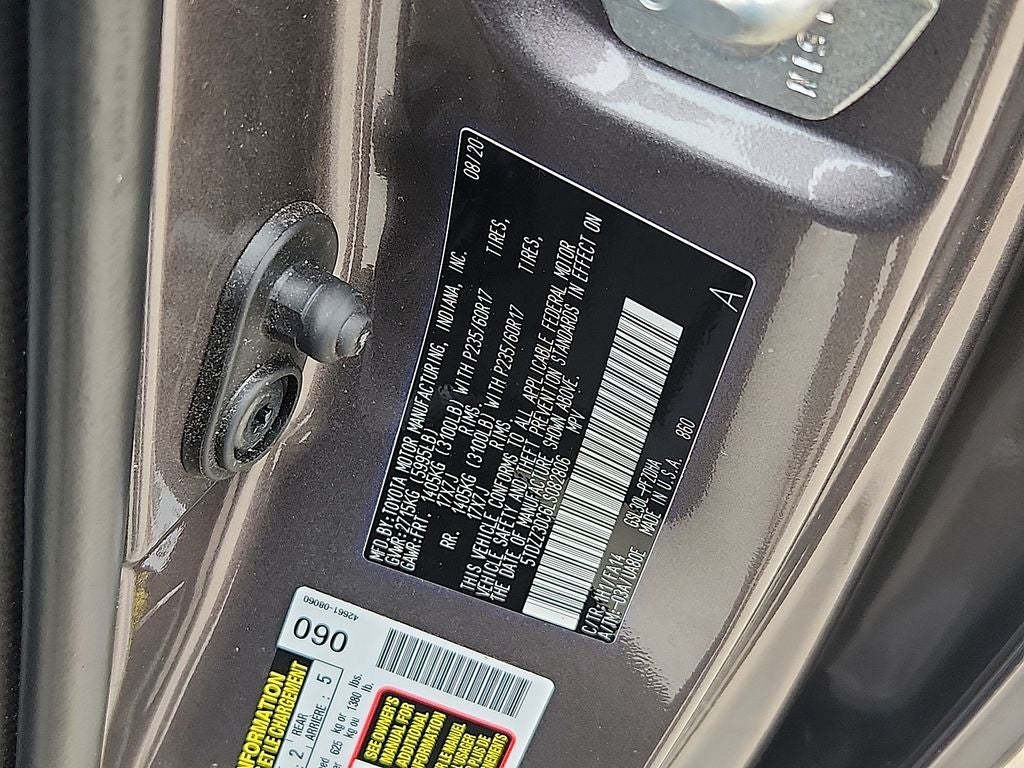 2020 Toyota Sienna L 7 Passenger