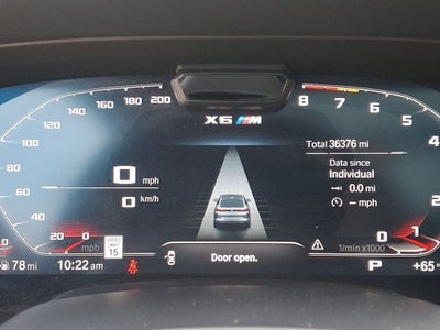 2022 BMW X6 M Base DRIVING AASISTANCE PRO PKG, M COMPETITION PACKAGE