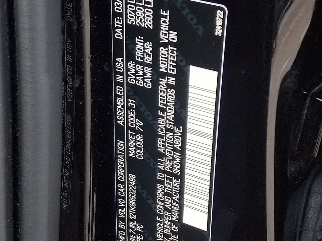 2024 Volvo S60 B5 Core Dark Theme 12.3 DIGITAL DRIVER DISPLAY, LAMINATED PANORAMIC S