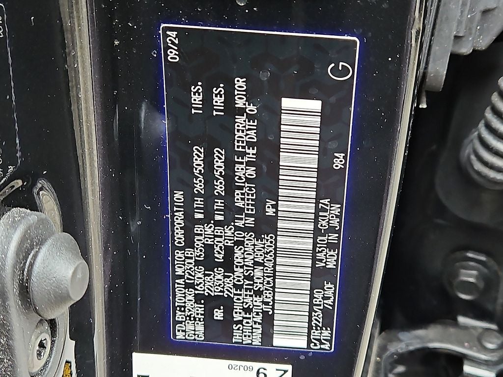 2024 Lexus LX 600 Luxury 600 Luxury APPEARANCE PACKAGE, LUXURY PACKAGE