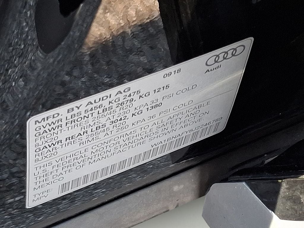 2018 Audi Q5 2.0T Premium Plus quattro