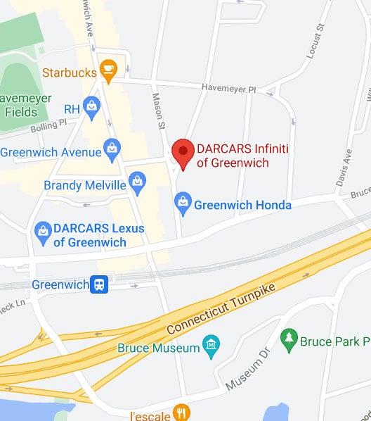 Map of DARCARS INFINITI of Greenwich in Greenwich CT