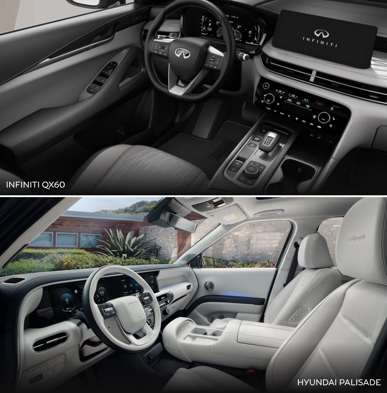 INFINITI QX60 vs. Palisade Features & Technologies