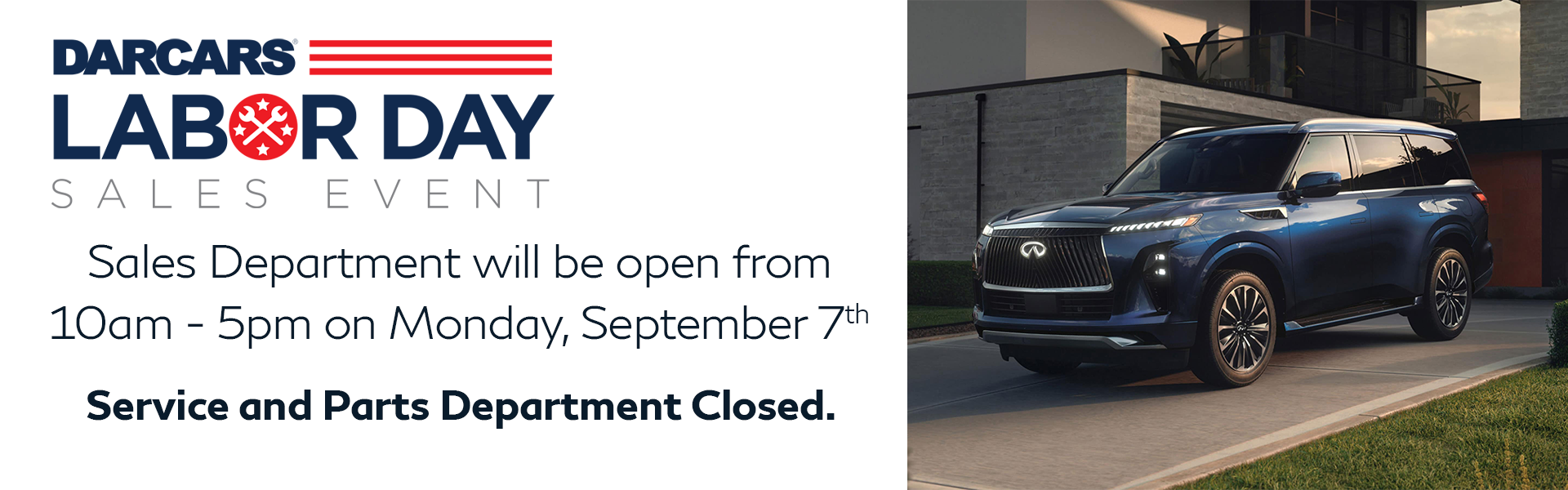 We are Open on Labor Day!