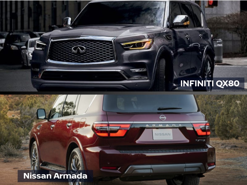 2024 INFINITI QX80 vs. 2024 Nissan Armada Greenwich, CT