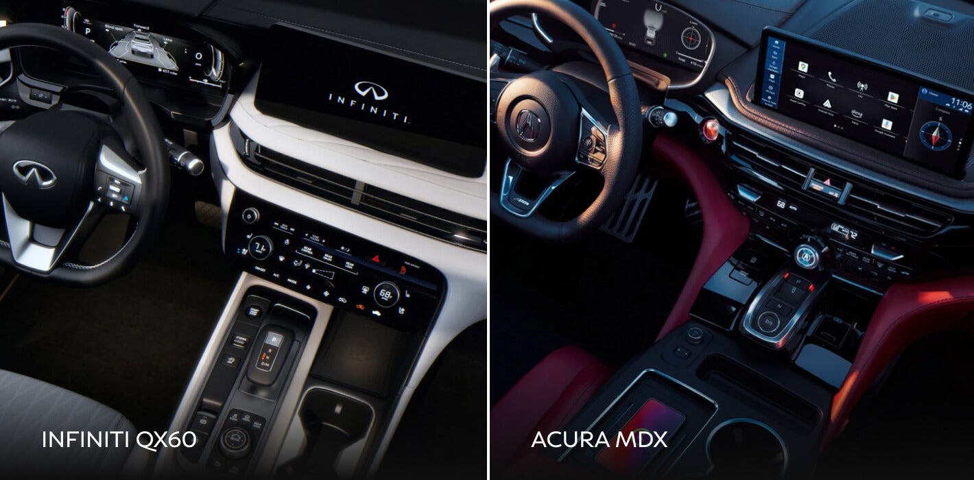 Acura MDX vs. INFINITI QX60 Technology & Entertainment